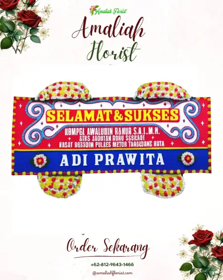 Papan Bunga Ucapan Selamat Pruwatan