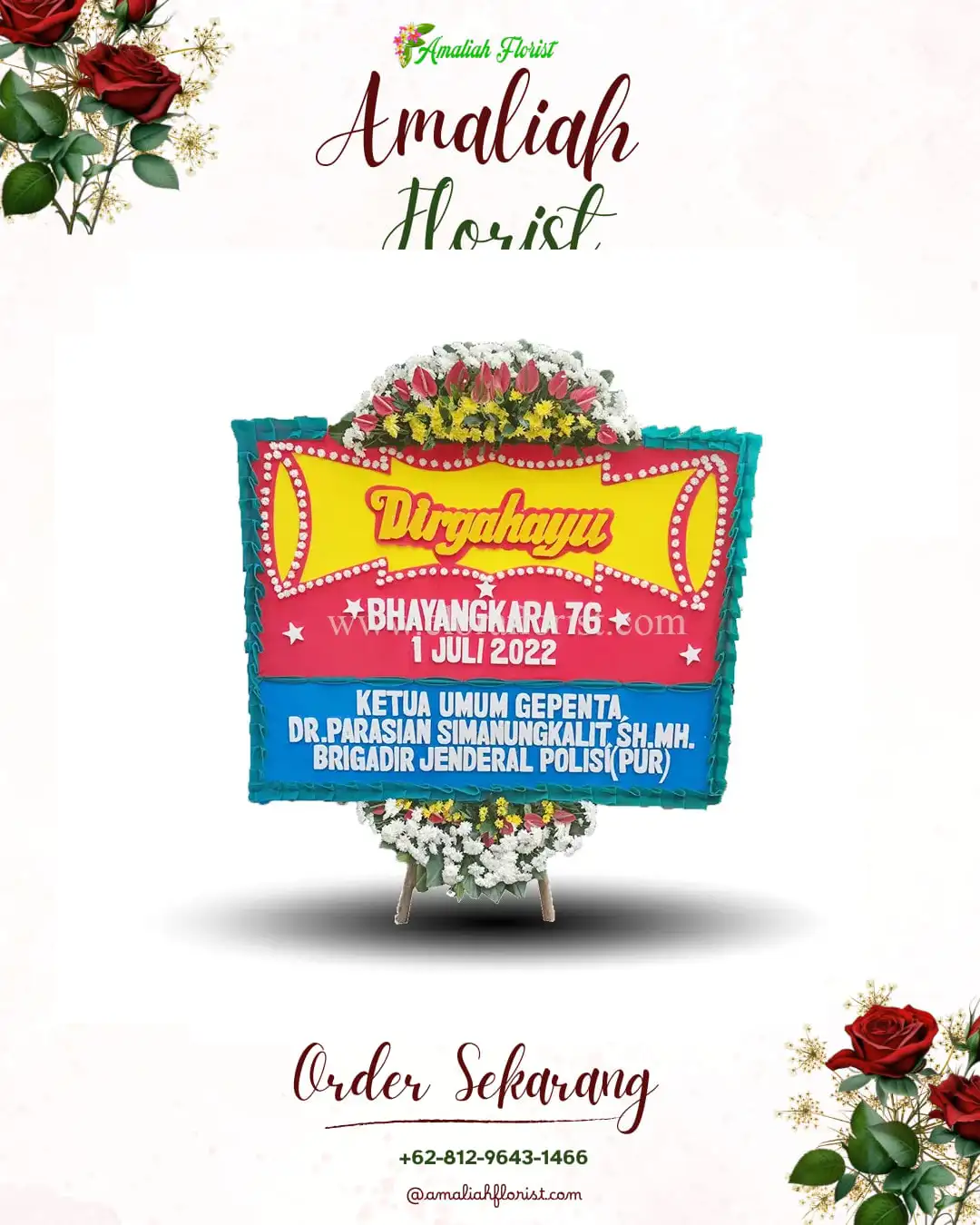 Papan Bunga HUT Ulang Tahun Pruwatan